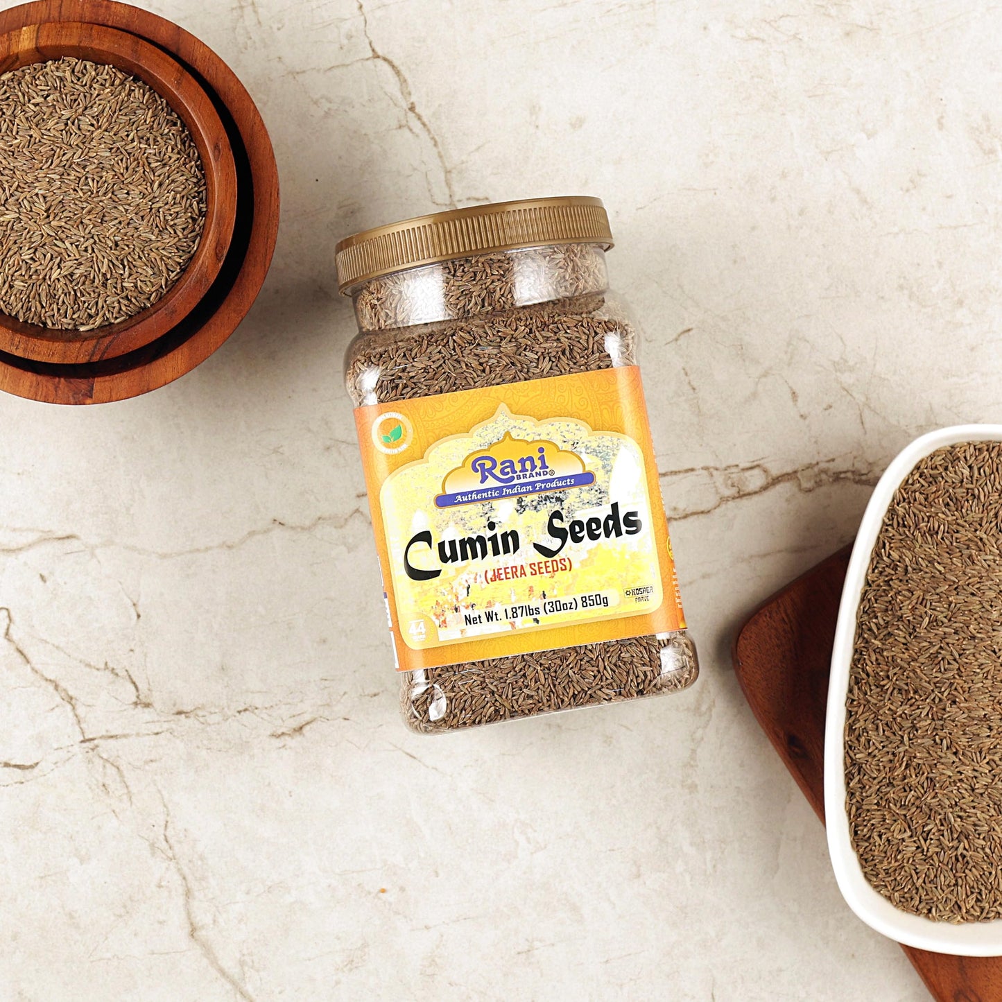 Rani Cumin Seeds Whole (Jeera) Spice, 30oz (1.87lbs), All Natural, Gluten Friendly, Non-GMO, Vegan, Kosher, Indian Origin