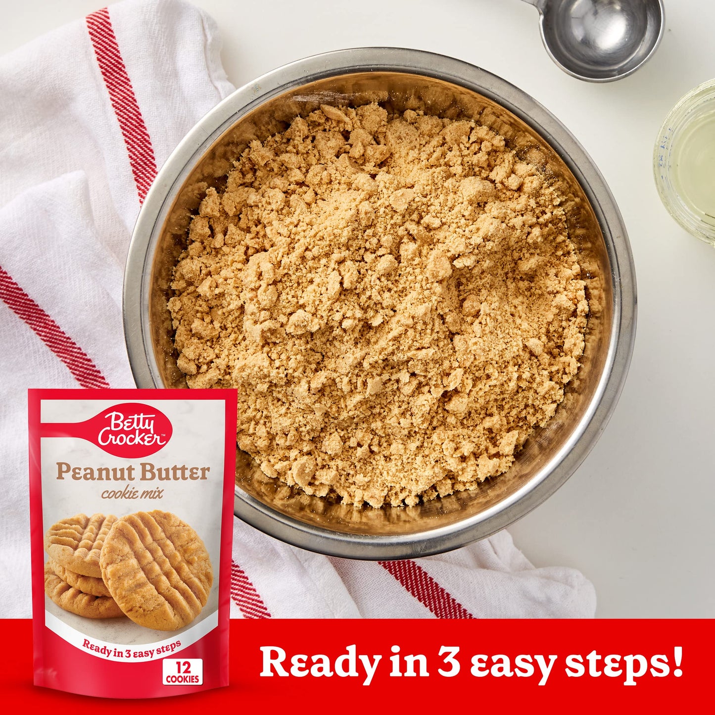 Betty Crocker Peanut Butter Cookie Mix, 7.2 Ounce -- 9 Per Case.