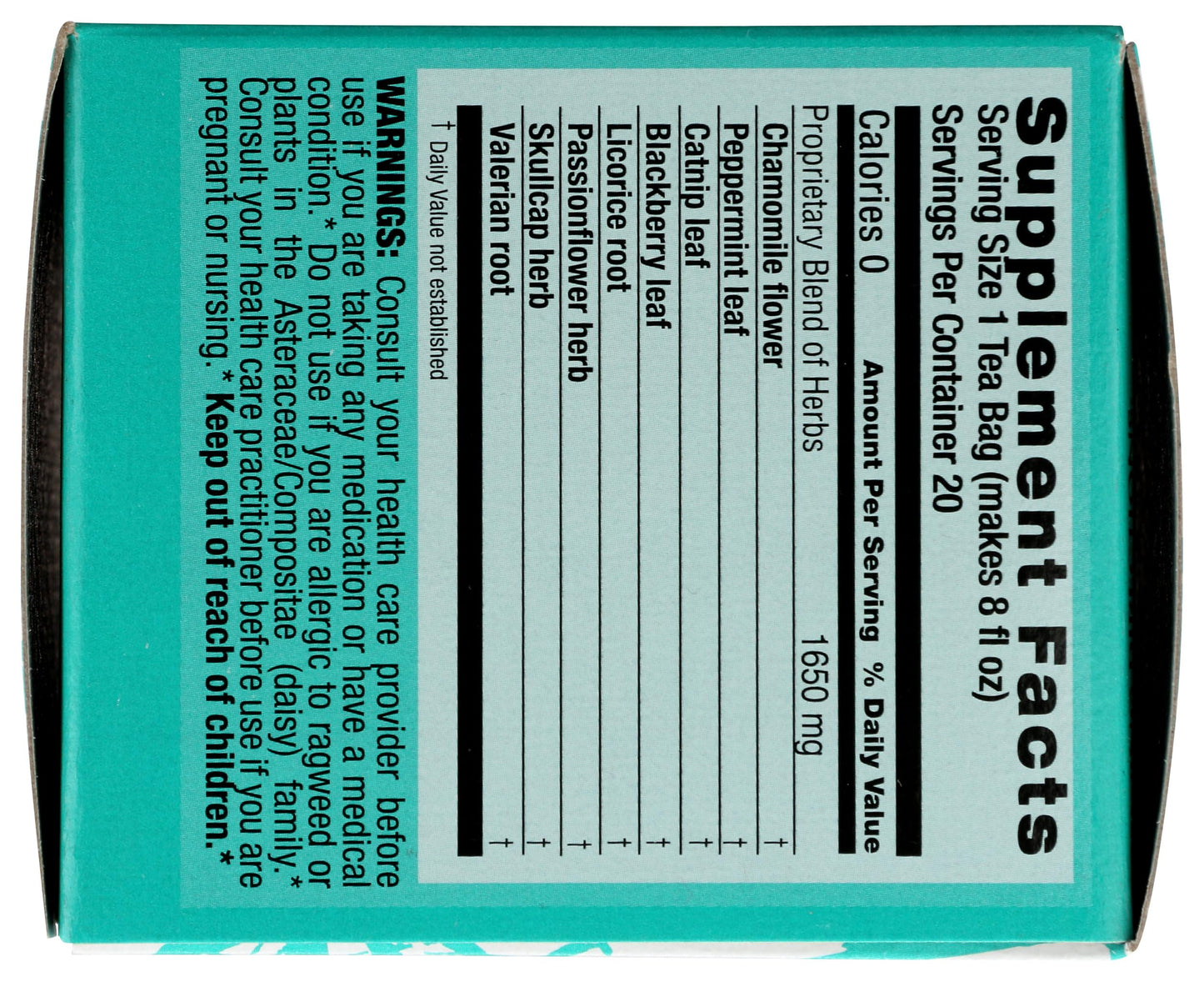 Chinese Medicinal Tea-Relaxing Herbal Tea Triple Leaf Tea 20 Bag