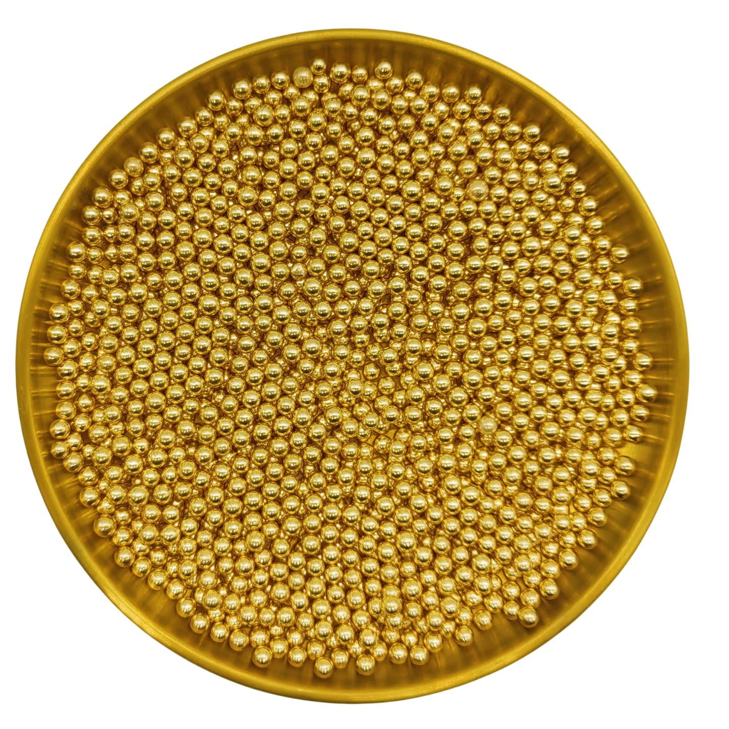 Edible Super Gold Pearl Sugar Sprinkles Candy 4Mm Mini Pearls Cake Decorations Cupcake Toppers Cookie Decorating Perfect For Wed