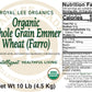 Royal Lee Organics By Standard Process Organic Whole Grain Emmer Wheat 10 Lbs (5 Pack)