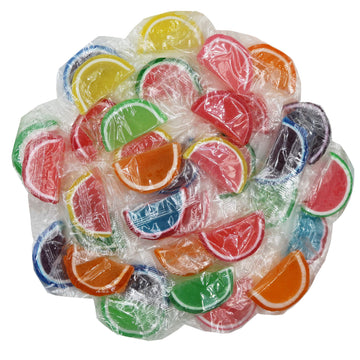 Jelly Fruit Slices Gummy Candy Individually Wrapped (Assorted, 5 Lb)