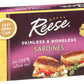 Reese Skinless And Boneless Sardines In 100% Olive Oil, 4.38-Ounces (Pack Of 10)