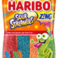 Haribo Gummi Candy Z!NG Sour Streamers, Assorted Fruity Flavors, 4.5 Ounce (Pack of 12), Soft & Chewy Snacks