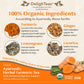DelighTeas Organic Turmeric Ginger Tea, Loose Leaf Herbal, 4oz, Non-GMO, Caffeine Free, 50 Servings