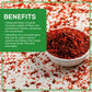 Jiva Organic Chili Flakes 7oz Bag - Crushed Red Pepper Medium Heat, 100% Natural & Non-GMO