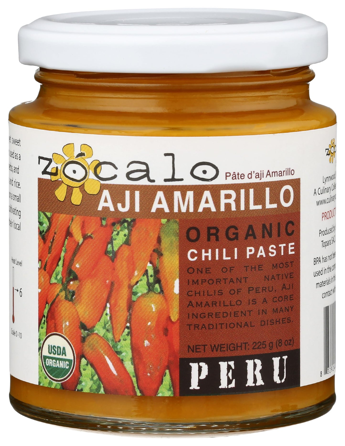 Zocalo Peru Organic Aji Amarillo Chili Paste, 8 Ounce