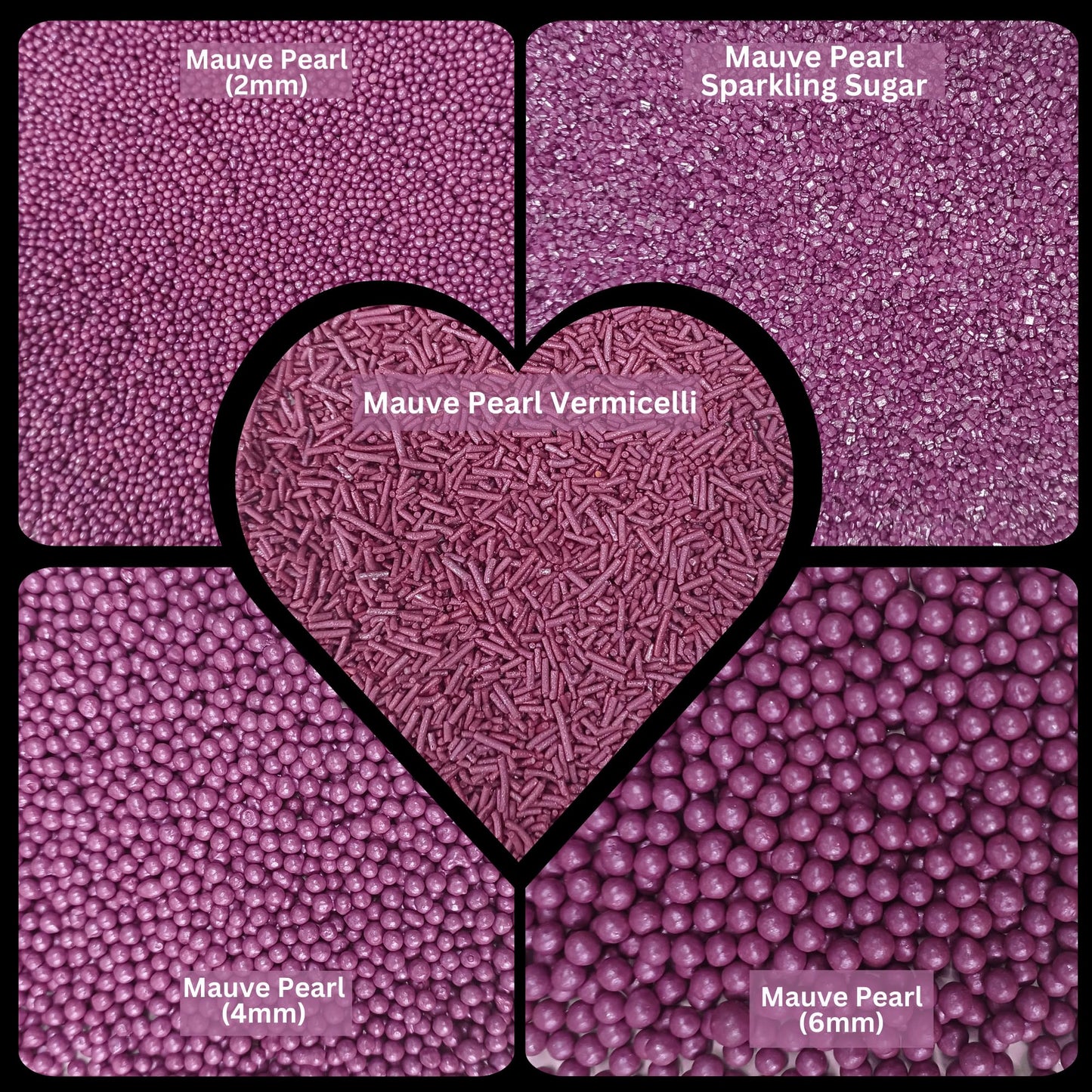 Confect Sprinkles for Cakes & Cupcakes Decoration | Birthday Sprinkles | Assorted Pack of 5 Magical Evening Ball Pearl Sprinkles