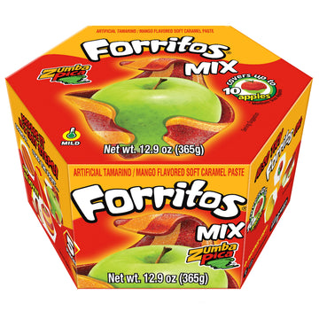 Zumba Pica Forritos - Mango & Tamarind Mix Soft Caramel Paste for Apples - Tamarind Paste to Cover Apples - Tamarindo Mexican Ca