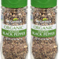 McCormick Gourmet Organic Cracked Black Pepper, 1.37 oz (Pack of 2)