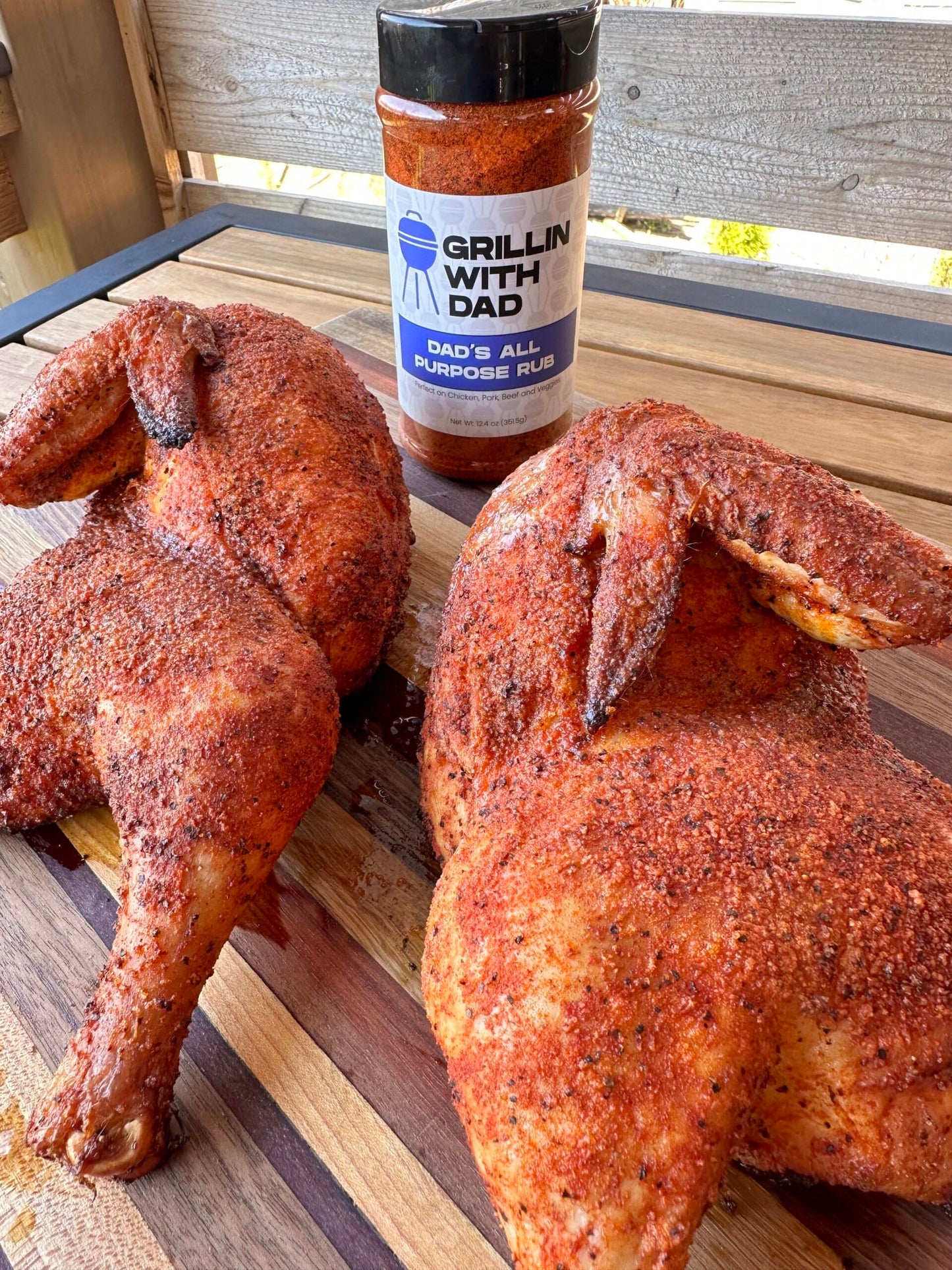 Grillin With Dad All Purpose Rub - BBQ Seasoning - 12.4 Ounce - Brown