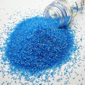 Se Si&Moos Deep Blue Sanding Sugar Blue Edible Sparkling Sprinkles Sanding Sugar Crystals For Cookie Decorating Edible Glitter R