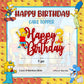 Seyal Brt Simpson Happy Birthday Cake Topper