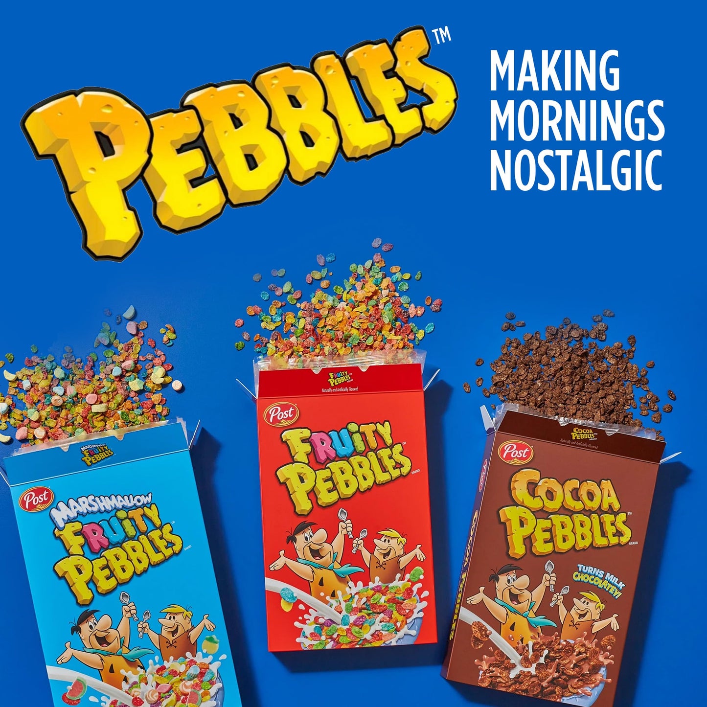 Fruity Pebbles Marshmallow Sweetened Rice Cereal, Gluten Free, 30 oz Bag