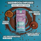 GO MENTAL Organic Mushroom Decaf Coffee, Dark Roast, 12oz Ground, Swiss Water Process, Red Reishi & Chaga, Single Origin Peruvian