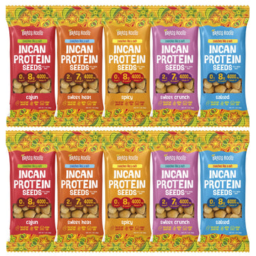 BRASS ROOTS Organic Incan Protein Seeds Variety Pack - 1 oz (10 Total) High Protein, Nut Free, School Safe, Good Source of Fiber