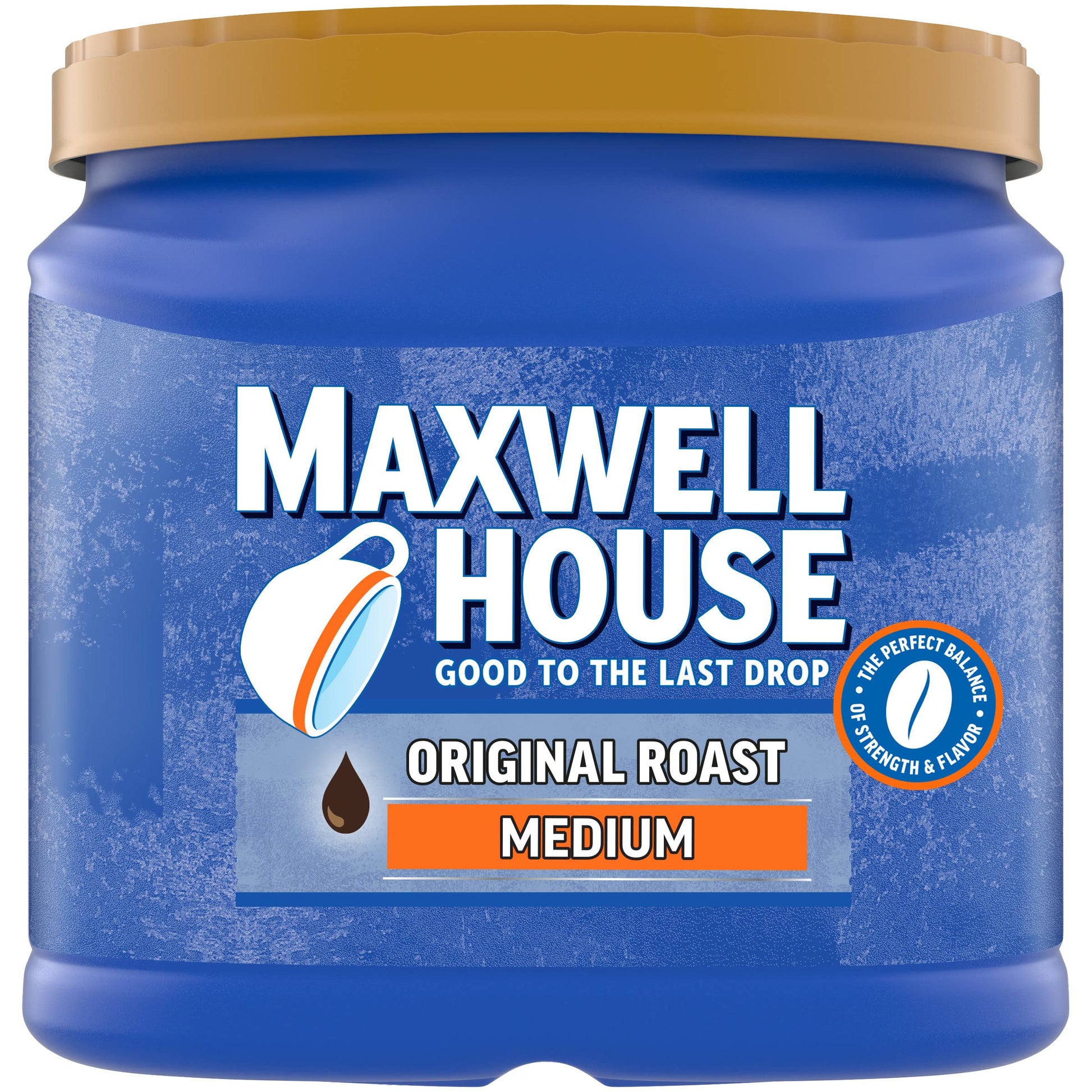 MAXWELL HOUSE Medium Roast Ground Coffee, Original Roast, 30.6 oz Canister