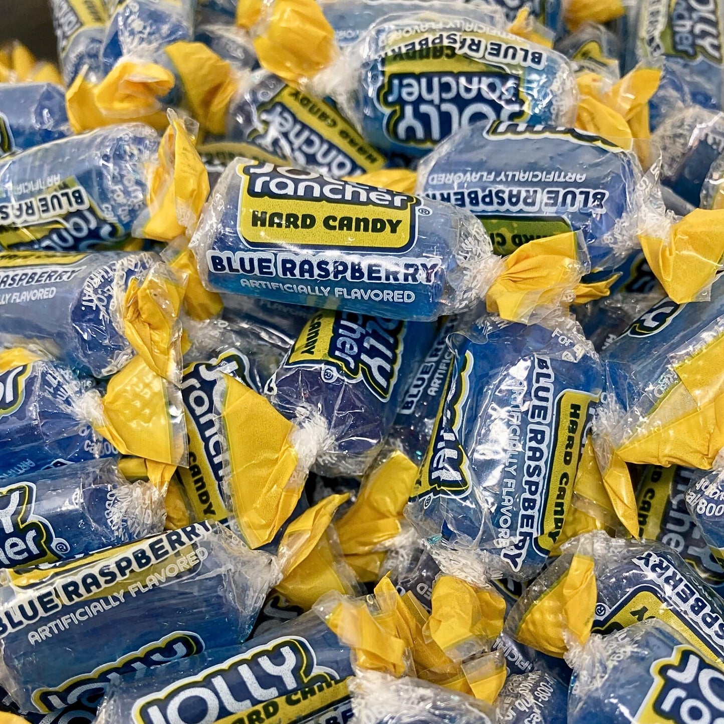 Jolly Ranchers Hard Candy 3lbs- All Blue Raspberry Individually Wrapped Delicious Fresh Candy  48oz (Packaging Might Vary)