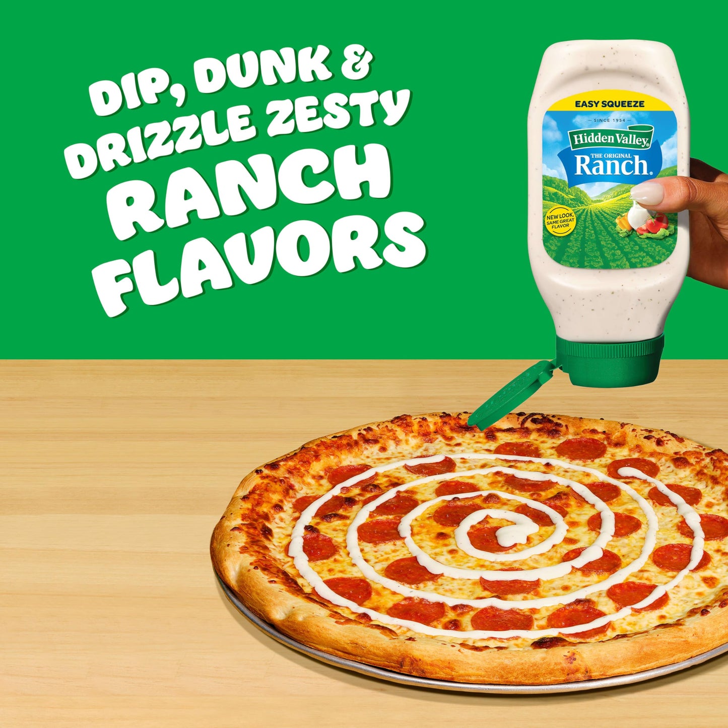 Hidden Valley Original Ranch Condiment and Dressing, Easy Squeeze Bottle, 16 Fl Oz (Package May Vary)