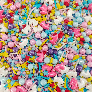 Sentovac Edible Unicorn Mix Sprinkles for Decorating | Edible Cake Cupcake Sprinkles 1 Bottle 3.35oz/ 95g | Cookie and Ice Cream