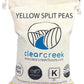 Grown in Idaho Yellow Split Peas | 4 lb Linen Drawstring Bag | Non-GMO | Kosher | Vegan | Dried | High in Fiber and Protein | No