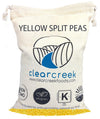 Grown in Idaho Yellow Split Peas | 4 lb Linen Drawstring Bag | Non-GMO | Kosher | Vegan | Dried | High in Fiber and Protein | No
