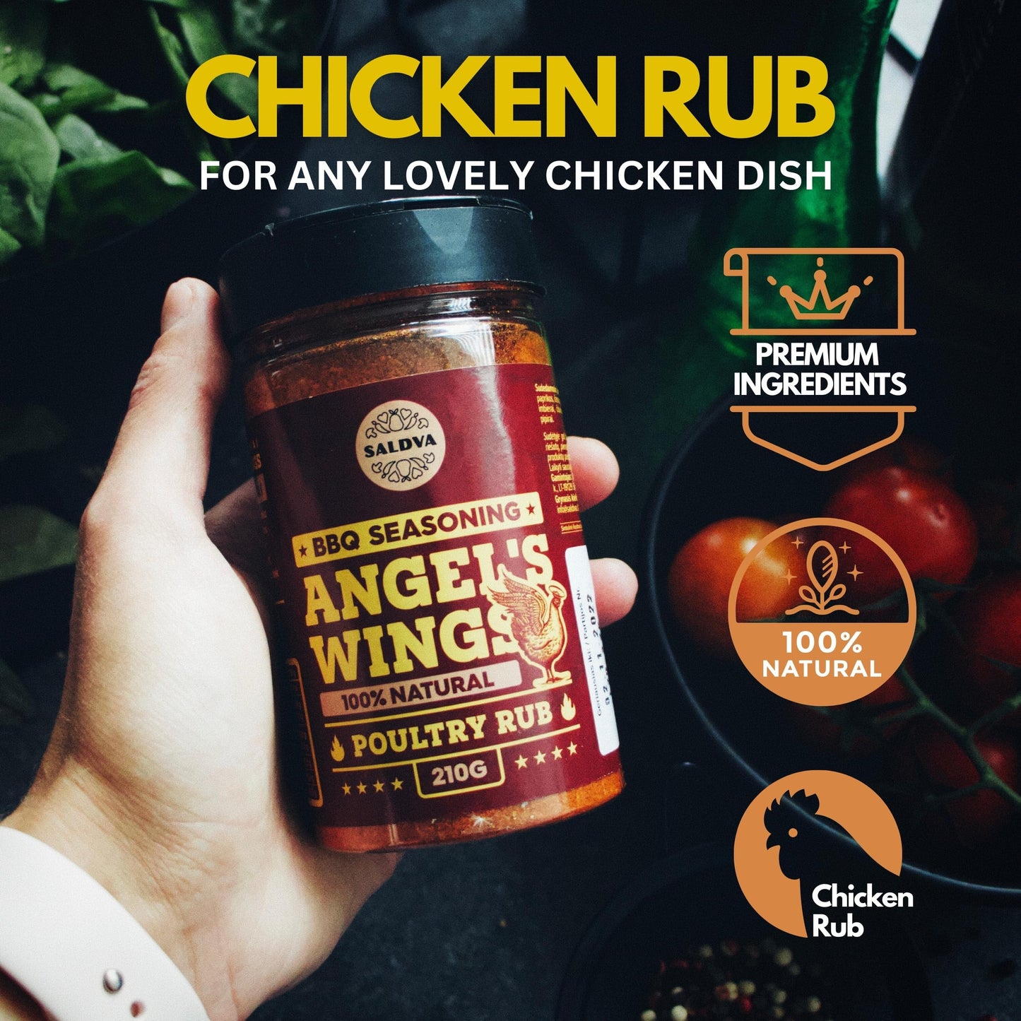 Classic S Of Enhanced Bbq Seasonings - Holy Cow, Angel’S Wings, Smoky Pig Bbq Rubs | Pack Of 3 | 100% Natural | Great Foodie Gift