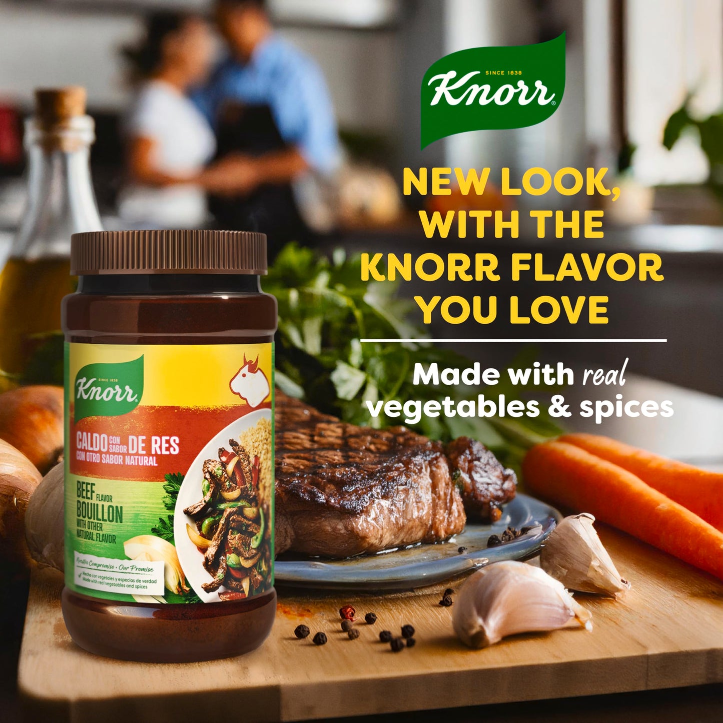 Knorr Granulated Beef Bouillon Seasoning, 32 oz (2.0 lb), Pack of 1