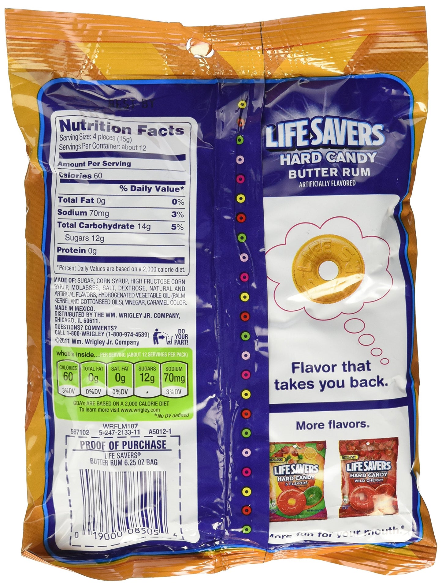 Life Savers Butter spirit-inspired flavor Candy, Individually Wrapped, 6.25 oz (2 pack)