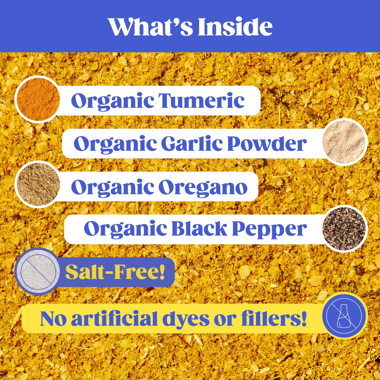 Loisa Salt-Free Adobo Seasoning, Usda Organic, Non-Gmo, No-Msg, No Preservatives, No Artificial Coloring, No Artificial Flavors, Pure Latin Flavor, 2 Oz, Pack Of 1