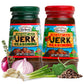 Grace Jamaican Hot & Mild Jerk Seasoning - Caribbean Mix for Chicken & Oxtail - 10 Oz Jars (Pack of 2)