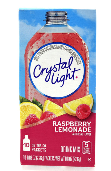 Crystal Light On The Go Raspberry Lemonade Drink Mix  10-Packet Box (Pack Of 15)