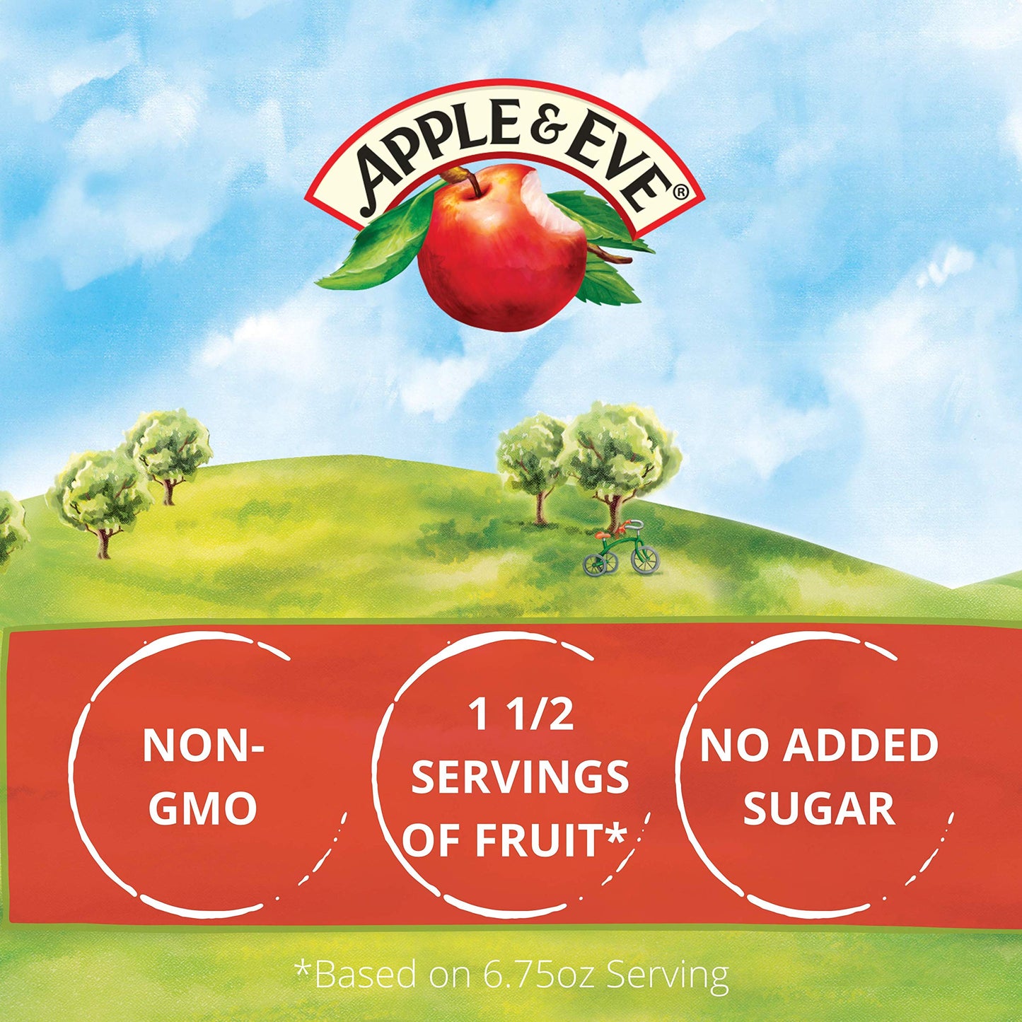 Apple & Eve 100% Juice, Fruit Punch, 6.75 Fluid-Oz, 8 Count, Pack Of 5
