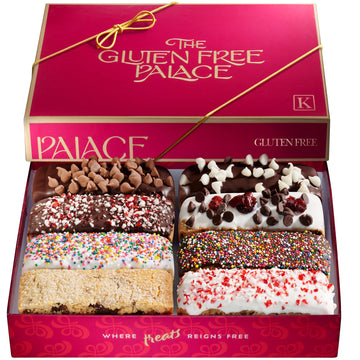 Gluten Free Palace Biscotti Cookies Gift Basket – Gluten Free Chocolate Cookies – Kosher Purim Treats – Gluten Free Easter Basket For Adults - Assorted Food Gift Box For Family, Sympathy, Men & Women