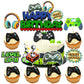 Ephlyn 37Pcs Video Game Cupcake Toppers Video Game Happy Birthday Cake Topper Game On Controllers Cupcake Picks Gamepad Cake Dec