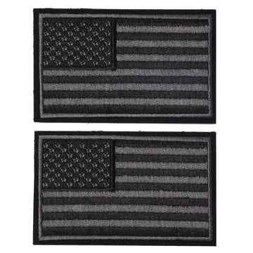 2 Pieces Tactical Usa Flag Patch Green  Blue American Flag Us United States Of America Military Uniform Emblem Patches