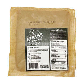 Atkins Ranch Ground Lamb, 1lb
