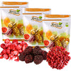 Freeze Dried Fruit 3 Variety, Sliced Strawberries 2 Oz, Whole Raspberry 2 Oz, Whole Blackberry 2 Oz, 100% Natural Fruit, Great f