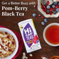 The Republic of Tea HiCAF Pom-Berry Black Tea, 50 Count, Pomegranate Blueberry, High Caffeine