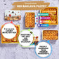 Çerez Pazari Assorted Baklava Gift Basket, 8.47 oz, 22-23 pcs, Turkish Pistachio, Walnut, Cashew, Hazelnut, No Preservatives