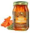 Green Jay Gourmet Spicy Pickled Carrot Sticks in a Jar - Fresh Hand Jarred Vegetables for Cooking & Pantry - Home Grown Pre-Prep