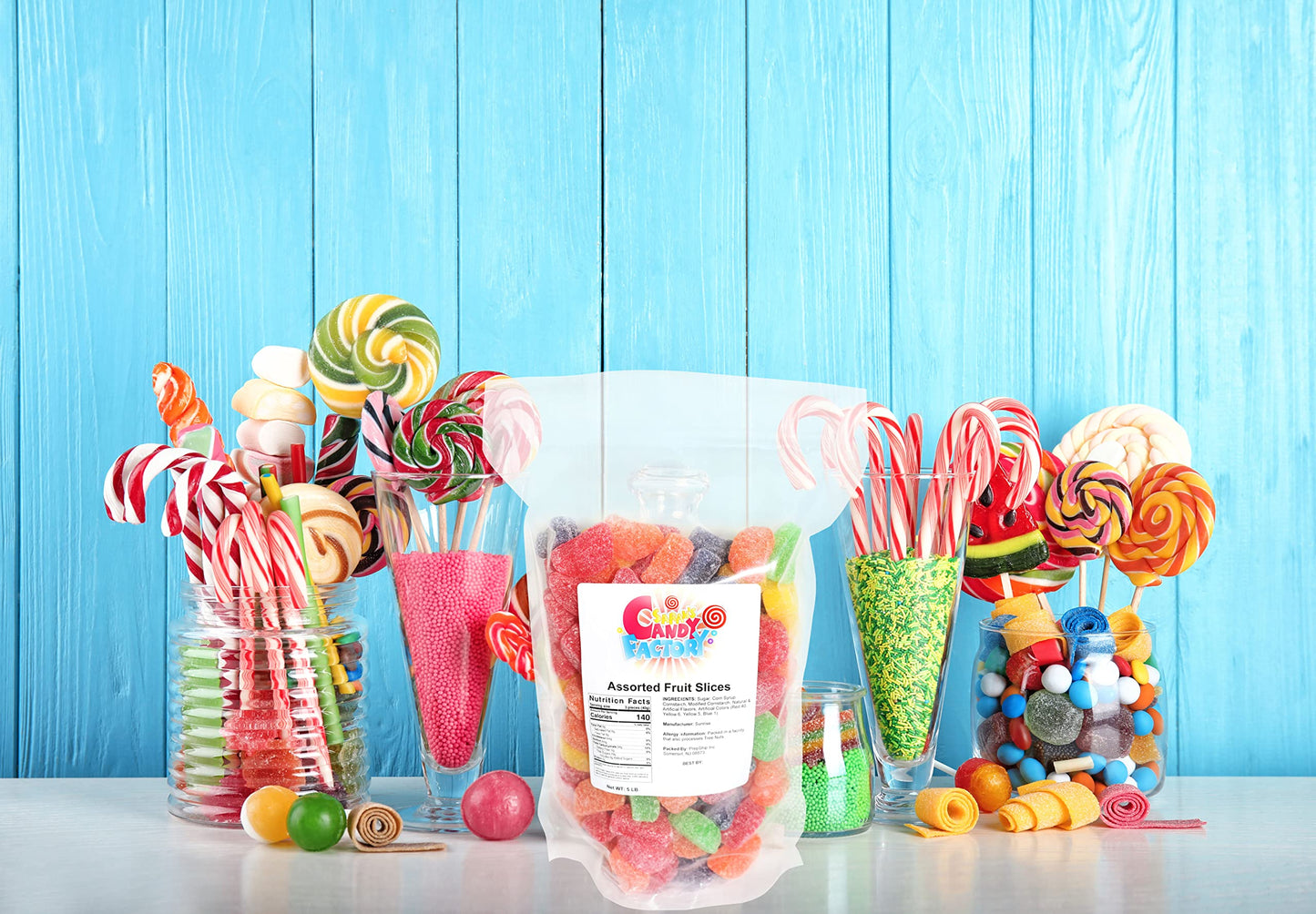 The Nutty Fruit House Fruit Slice Jelly Wedge Gummy Candy (Assorted, 5 Pound (Pack Of 1))
