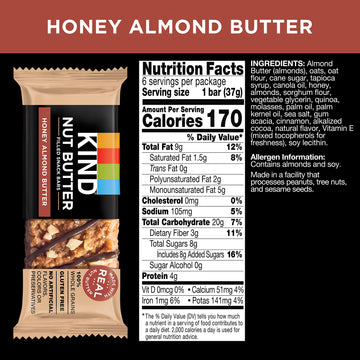 Kind Nut Butter Filled, Honey Almond Butter, 6Ct