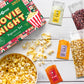 Movie Night Christmas Gifts - Holiday Popcorn Gift Baskets Gift Sets - 5 Non-GMO Gourmet Kernels and 5 Popcorn Flavoring - Perfe