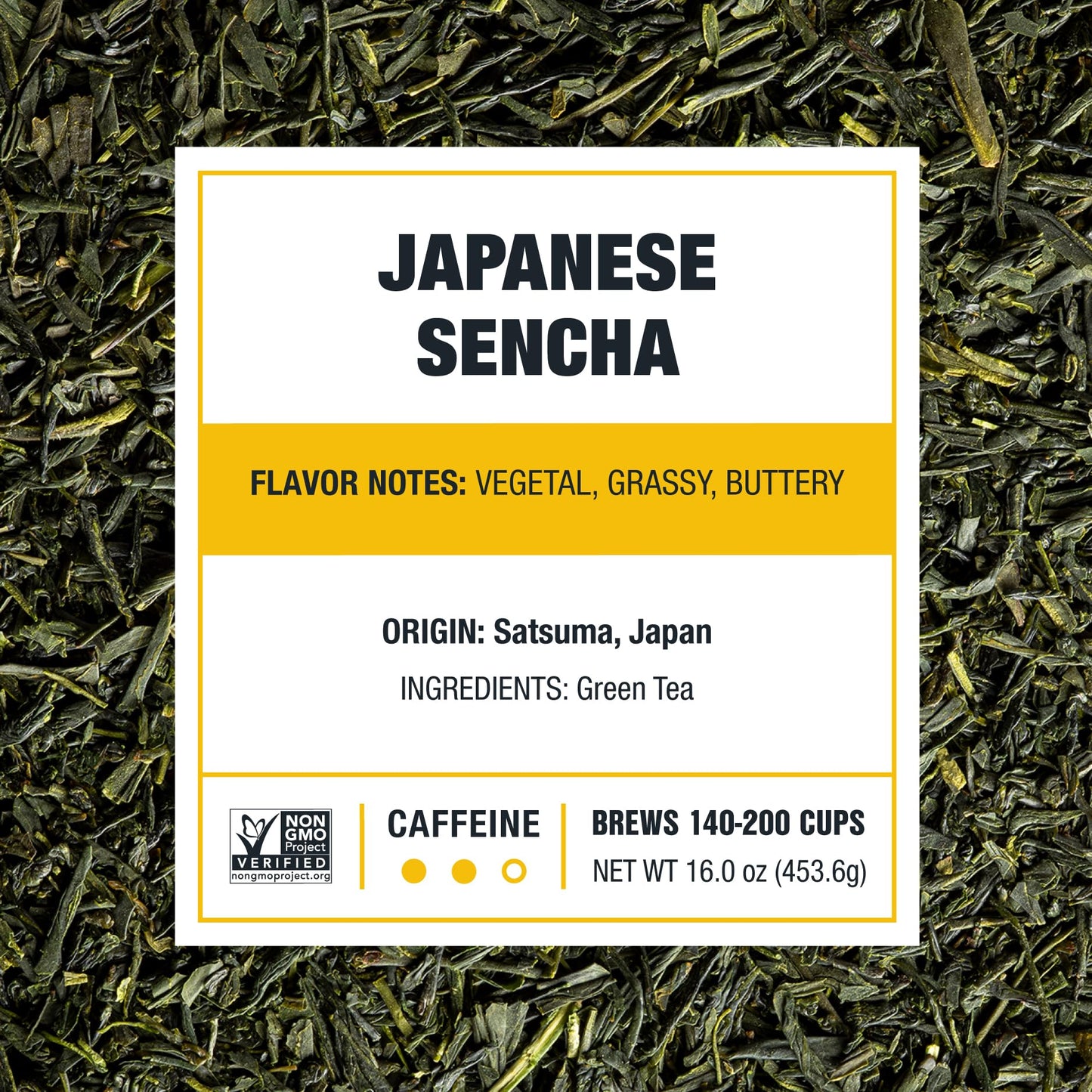 Tiesta Tea Japanese Sencha Loose Leaf Green Tea Bulk Pouch - 16oz, Makes Up to 200 Cups