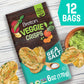 Breton Veggie Crisps Sea Salt (Pack Of 12) - Popped Not Fried Crisps, Made With Real Vegetables, Light And Crispy Gluten Free Ch