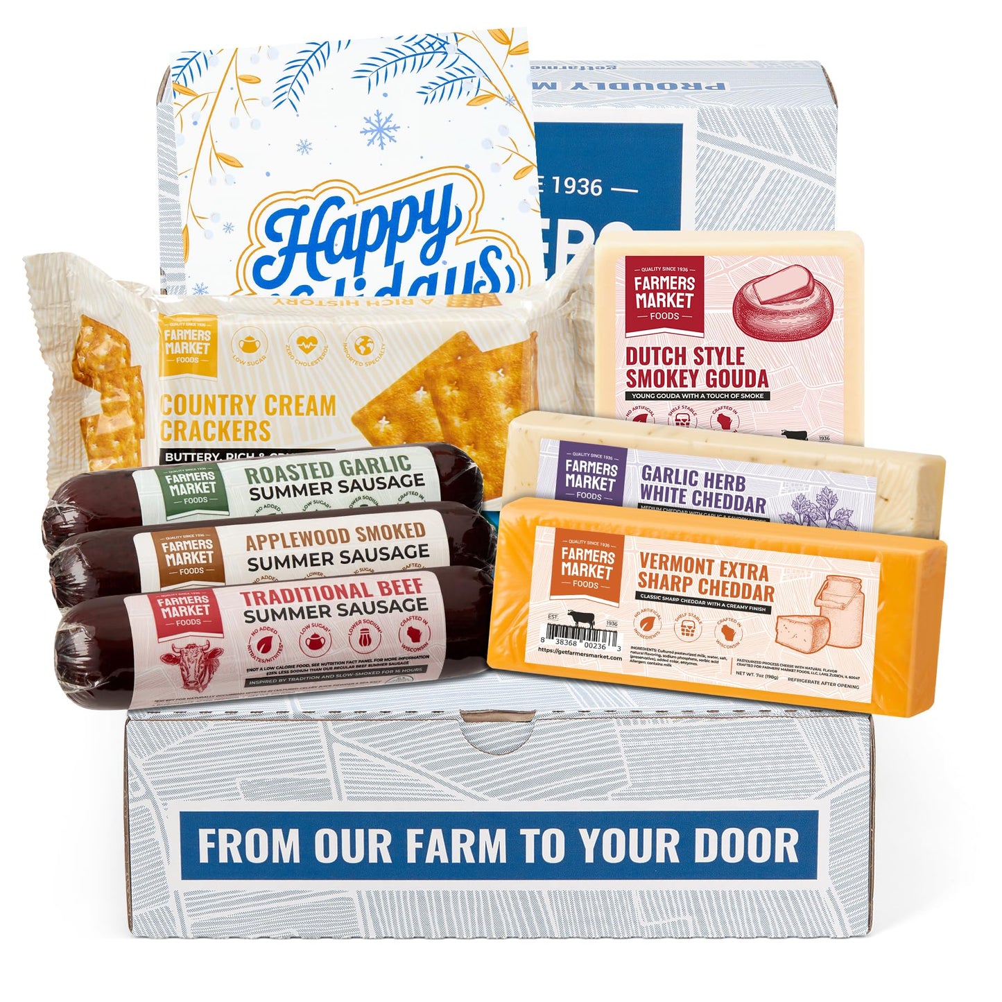 Deli Direct Farmers Market Gift Basket, Gluten Free, Keto, Paleo, 4 Piece Set