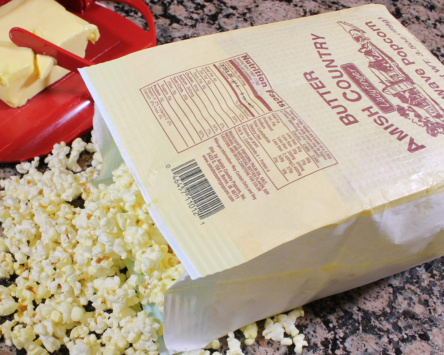 Amish Country Popcorn - Old Fashioned Microwave Popcorn, Non-GMO, Gluten Free, 3.5 oz (Pack of 3)