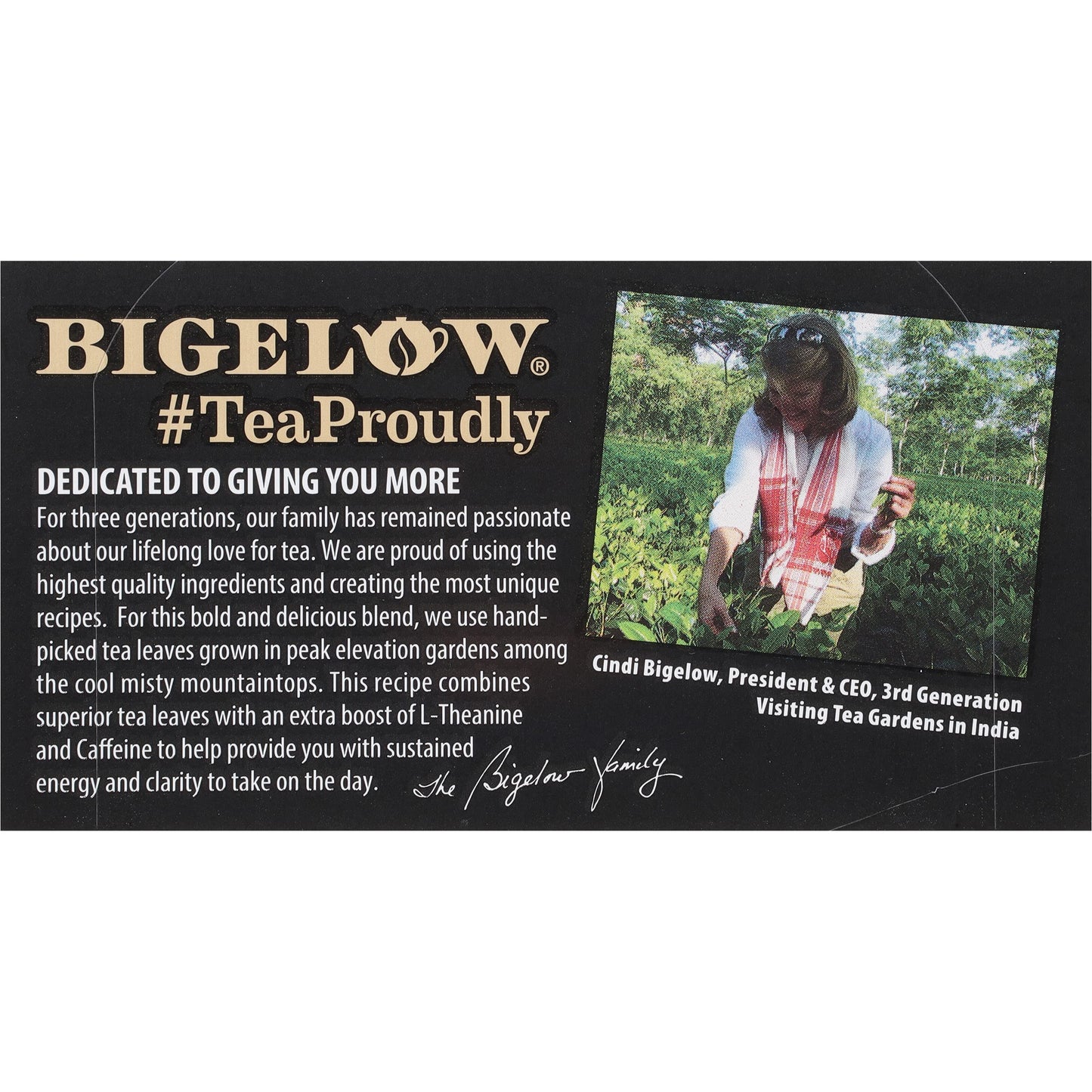 Bigelow Tea Peak Energy, 18 Count (Pack of 6), Extra L-Theanine & Caffeine, 108 Total Tea Bags