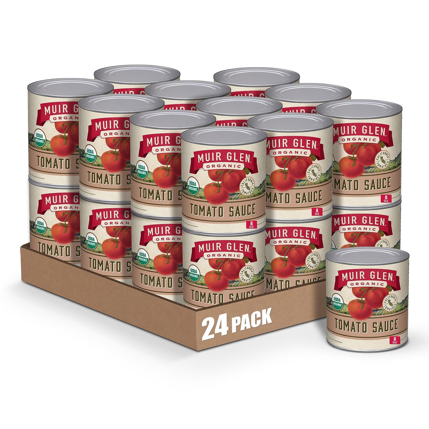 Muir Glen, Organic Tomato Sauce, 8 oz (Pack of 24)